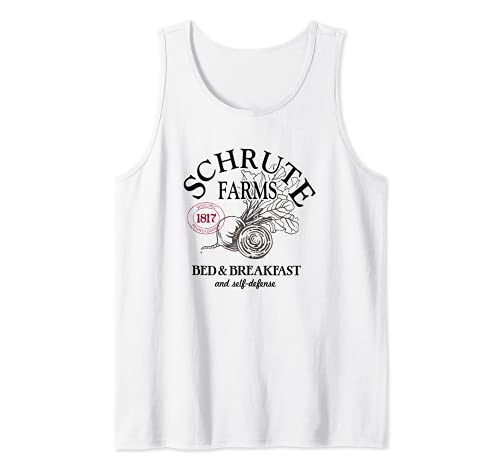 The Office Etiqueta grande de Schrute Farms Camiseta sin Mangas