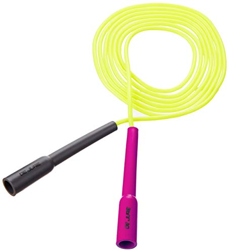 Image of DE JURE FITNESS Adjustable Slim Shape Weight Loss Ball Pencil Speed Skipping Rope (275cm) (Pink Grey (Yellow))