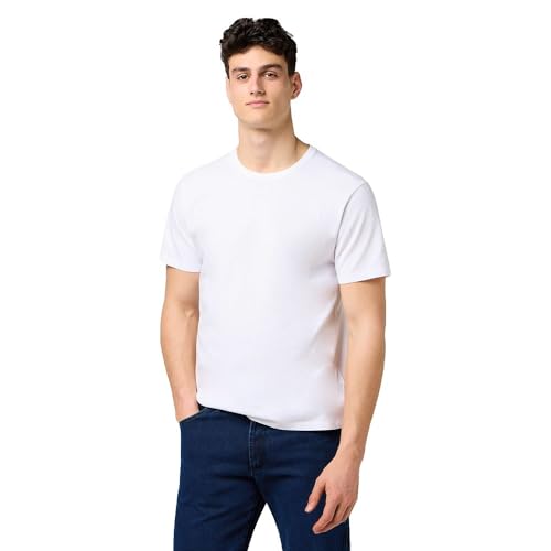 T-Shirt Wrangler Blanc XL Homme Lot Confort Sous Chemise