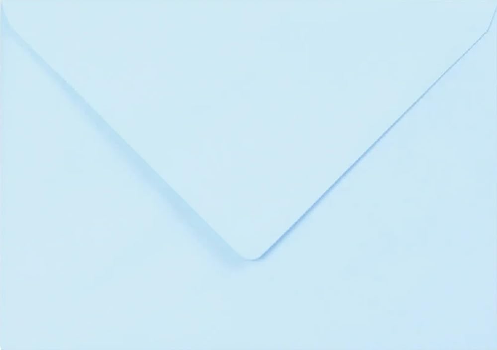 Baby Blue C6 (114mm x 162mm) Envelopes x 50