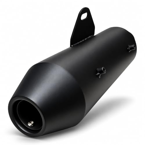 R.J.VON Store RJVON Black Exhaust Muffler for Royal Enfield Hunter 350 - Image 4