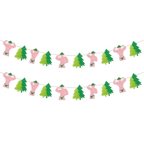 Image of Rose Gold Camp Bachelorette Party Banner for Cabin Crew Hen Party Bridal Shower Decor