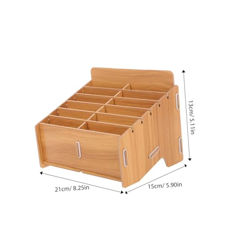Boîte de rangement ticket bois compacte pour optimiser votre petit bureau - 3