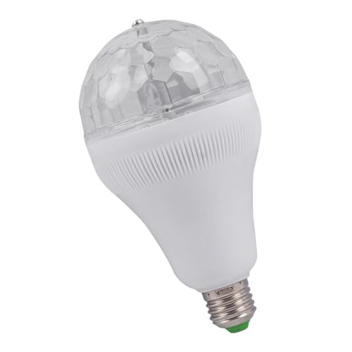 Yardenfun Led Rotating Light Bulb RGB Disco Ball Lamp Colorful Rotating Bulb for Parties E27 Base Ambiance Lighting
