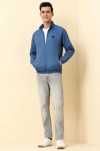 Image of Allen Solly Men's Regular Fit Solid Windcheater Jacket