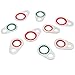 YuGtcen 63pcs A/C Gasket Assortment, Automotive Self-Centered Bonded Seal 15-32241 GM Original Equipment AC Compressor Seals Air Conditioning Compressor Port Seal Washer Kit 9 Sizes (63,Red)