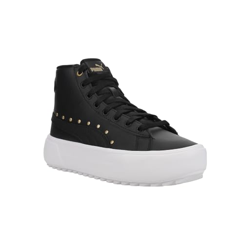 PUMA Kids Girls Kaia Mid Stud Platform Sneakers Shoes Casual - Black2