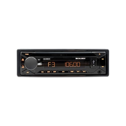 Caliber Autoradio - Radio Bluetooth Voiture - AUX - CD - FM - SD - USB - Illumination des Touches graduable - Kit Main Libre - 4X 75 Watts - Noir - 1 Din