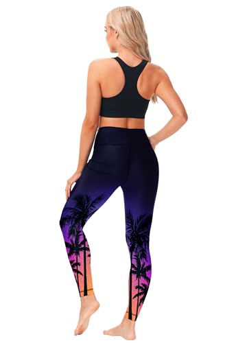 Image of AOBUTE Women Swim Pants UPF 50+ Rash Guard Pants High Waisted Swimming Leggings