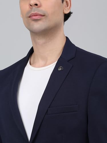 Image of Cantabil Self Design Full Sleeves Notch Lapel Casual Blazer for Men | Casual Blazer for Men | Men Blazer for Casual (P MBZC00069)