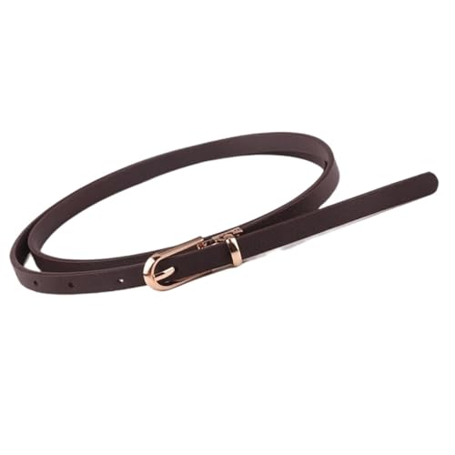 Belts for women, Waist Belt Women's Waist Belts Pu Leather Belts Alloy Pin Buckle Dress Belts Versatile Decorative Jeans Belt(Coffee)