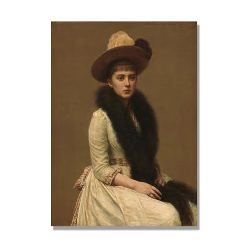 Tableaux Henri Fantin Latour Portrait de Femme 05 reproduction toile 80x112cm