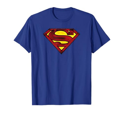 Superman Charcoal Shield Camiseta