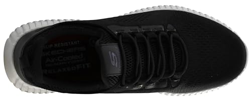 Skechers Men's Cessnock Food Service Shoe, Black/White, 10 M US