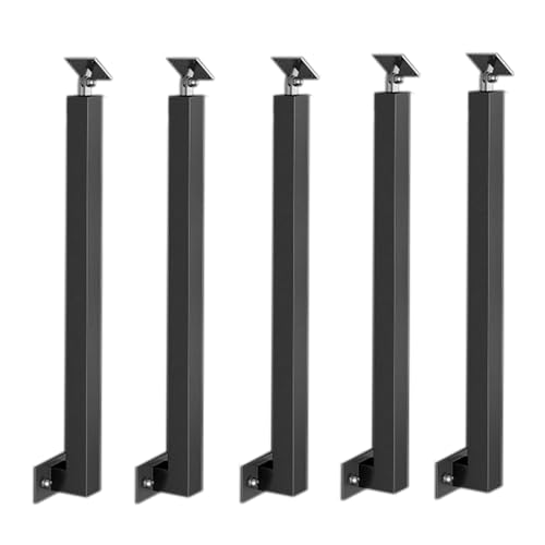 Adjustable Iron Railings for Stairs - Bracket Set for Commercial Corridors &amp; Staircase Design, Durable Safety Railing for Modern Interiors, Easy Installation &amp; Stylish Support