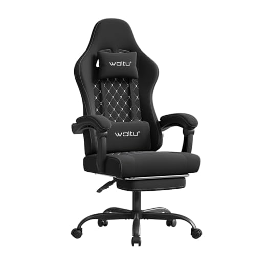 WOLTU Silla Gaming Ergonómica, Silla Oficina con Soporte Lumbar Masaje y Reposapiés Extraible, Silla Giratoria con Gran Asiento de Muelle, Capacidad de 150 kg, Tela de Malla, Negro+Blanco, GS08sz