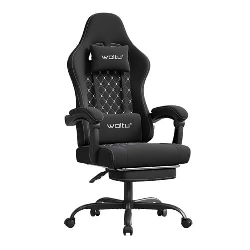 WOLTU Silla Gaming Ergonómica, Silla Oficina con Soporte Lumbar M...