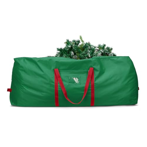 Christmas Tree Storage Bag, MaidMAX Christmas Tree Bag Fits Up to 7.5 ft Tall, Heavy-Duty 600D Oxford Fabric Christmas Tree Storage Box with Handles, Wide Opening Tree Storage Container (Green)