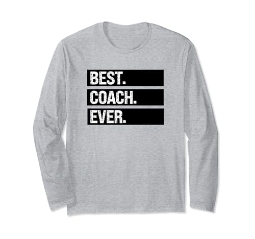 El mejor entrenador de todos los tiempos Broma divertida Entrenador sarcástico Humor Manga Larga