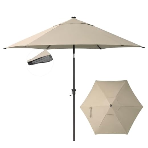 Best times portable bar & umbrella frame white metal CROWN SHADES 9 Ft Patio Umbrella