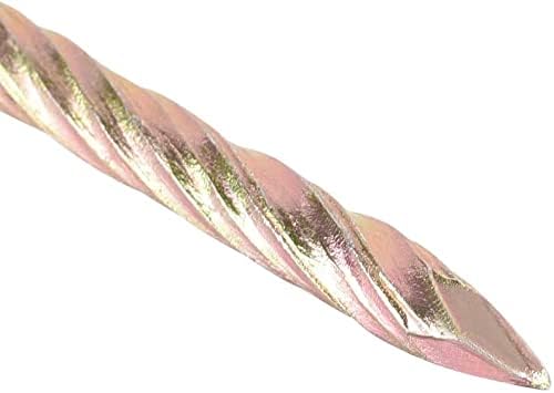 XYWHPGV Spiral Deck Nails Carbon Steel Nail Spiral Shank 82mm x 3mm (LxD), 50pcs(bcbc4 872ee bec07 1c796 a1691 a692a