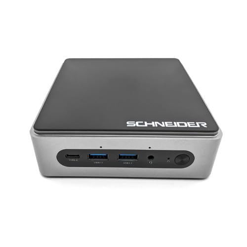 Schneider ProSeries Mini PC NUC, Intel® Core™ i3-1215U 4.4GHz, 512GB SSD M.2 Gen4, 8GB RAM 3200 MHz, BTv5.2, Wi-Fi6, 4 USB, 2 HDMI, 1 display Type-C, supporto 3, Win 11 Pro