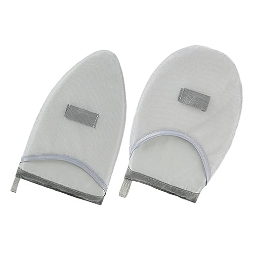 OUNONA 2個 小 手袋 衣類 スチーマー ミット 保護用 ミット アイロン用 スチーマー アイロン 手袋 アイロン ミット 丸 ヘッドバンド アイロン ボード 衣類 防水シート 手持ち 火