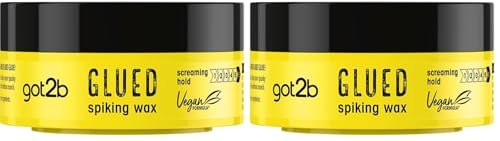 Schwarzkopf got2b Glued Spiking Glue, Hair Wax, Strong Hold for Up to 72 Hours, 75 ml (Pack of 2)