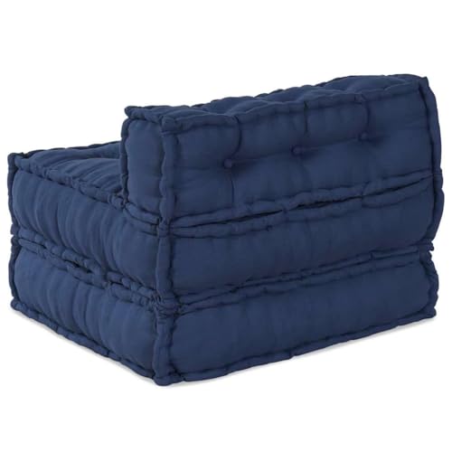 Sofá modular de patchwork añil de tela azul noche para cojines de sillas y sofás 6