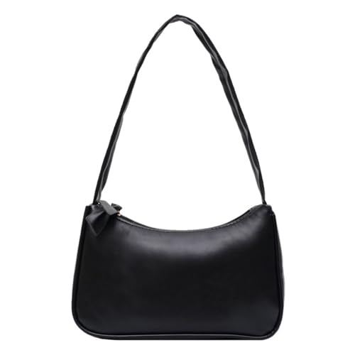 Bolsa de hombro con borlas sólidas para madre, gran capacidad, organizador de bolso de mano, Black, Talla única Bolsa de hombro con borlas sólidas para madre, gran capacidad, organizador de bolso de mano, Black, Talla única