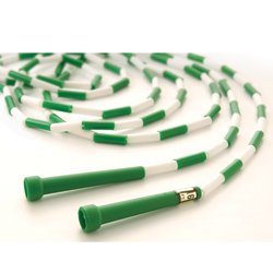 US Games Segmented Skip Rope Green and White/16'