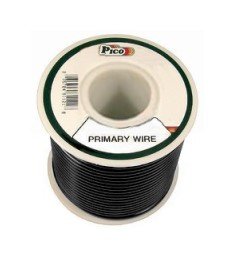 Pico 81203J 20 AWG Black Primary Wire Copper Stranded Conductor with PVC Jacket 50' per Junior Spool