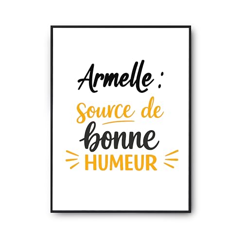 Affiche Armelle Otshirt poster citation inspirant pour une maison heureuse