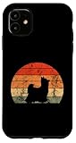 Photo Gallery silhouette vintage di yorkshire terrier, design retrò, amante dei cani custodia per iphone 11 Photo Gallery silhouette vintage di yorkshire terrier, design retrò, amante dei cani custodia per iphone 11