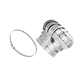 Guangcailun Dachabzugslüftungs Zubehör, hochwertige Ausführung aus Edelstahl 201, einfache Installation, fördert gute Windverhältnisse, Dachbodenlüftungs Ventilatorkappe, Silber, 100 mm