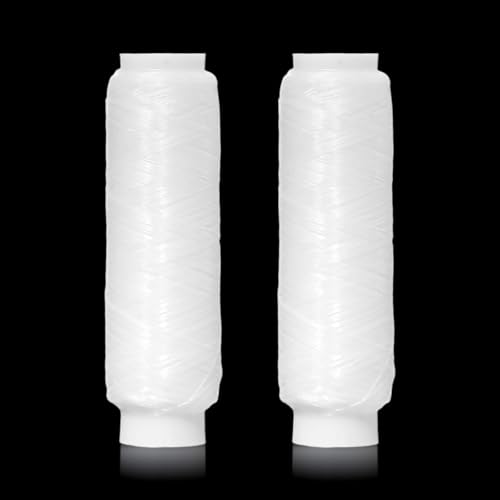 Nogeqi 250m Nylon Angelschnur 0,2 mm, Nylonfaden Transparent Reißfest Angelsehne Hochfest Fishing Line 2 Rollen Angel Schnur Für Angeln Köder Schmuck DIY Basteln