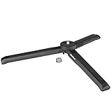 MINIFOCUS Aluminum Mini Tripod, Tabletop Handheld Tripods with 1/4'' and 3/8'' Screw, Portable Mini Travel Stand, Phone Holder for Gimbal Stabilizer DSLR Camera and Monopod