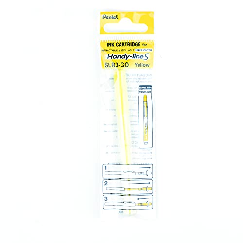 Pentel Refill For Handy-Line S Highlighter, Yellow Ink, Box Of 12 (Slr3-G) #TOP26