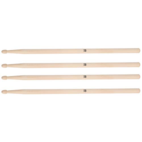 Pilipane Baquetas de Madera de Arce Premium 5A/5B, Paquete de 2 Pares para Batería Jazz miniatura 1