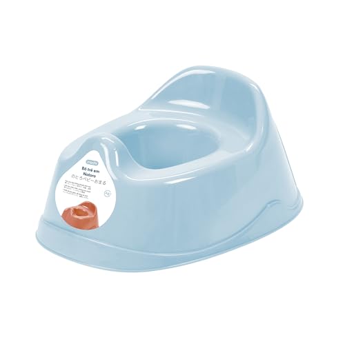 Inochi Notoro Portable Baby Potty Training Seat Kids Toilet Seat Soft Non-Slip Seat Easy To Clean Lightweight With Antibacterial Additives (Ag+) BPA Free Sturdy and Durable Blue
