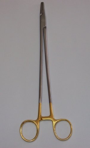 DeBakey Needle Holders 26cm German Stainless Steel with Tungsten Carbide Inserts