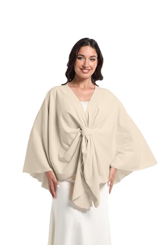 Elegant Shawl Wraps For Women, Warm Open Front Poncho Sweater, Casual Cashmere like shawl, Winter