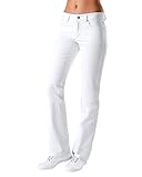  CLINIC DRESS Hose für Damen, 5-Pocket-Form, Taille leicht vertieft, Schrittlänge: ca. 82 cm, 97% Baumwolle/3% Elastolefin (Stretch), 95° Wäsche weiß 38