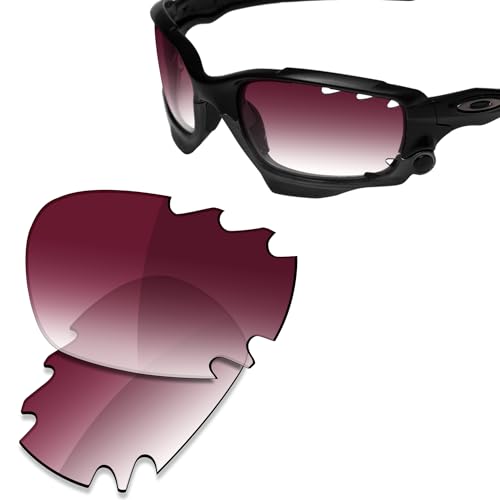 Image of SAUCER Premium Replacement Lenses & Rubber Kits for Oakley Jawbone Vented Racing Jacket (Low Bridge Fit) | UV400 Protection