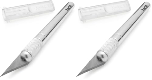 Image of X-ACTO #2 Knife with Safety Cap, Sharp, Durable, Precision Knife, 1 Count - for Medium Cutting and Trimming (Pack of 2)