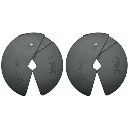 Micro Gainz Dumbbell Fractional 2.5 lb Weight Plate, Ideal for Micro Loading, (Choose Color) 2 Piece Fractional Weight Plates, Designed for Dumbbell Training, Made In USA