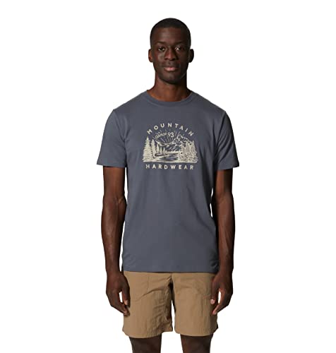 Mountain Hardwear Men's Regular MHW Views Short Sleeve Tee, Graphite, XX-Large Cover