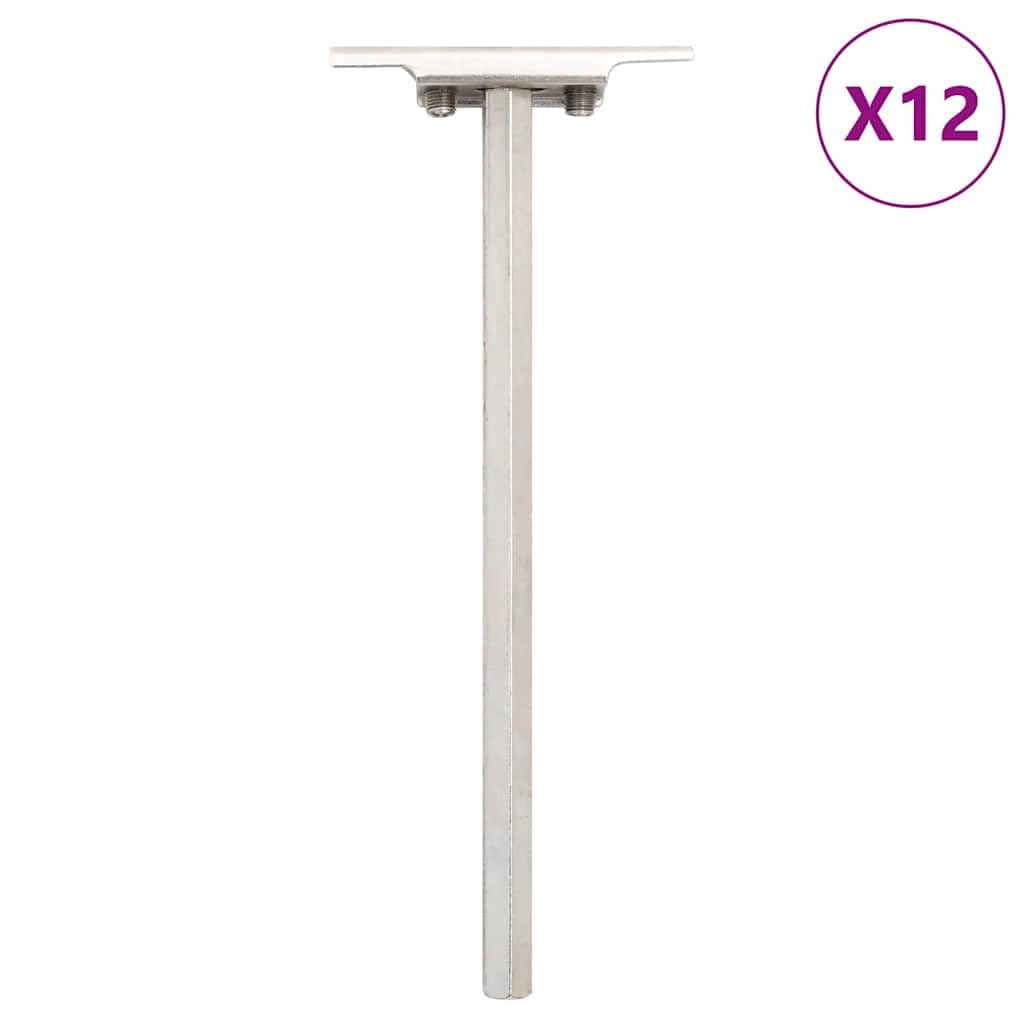 Homgoday Supports d'étagères Flottantes 12pièce Invisible Acier au Carbone B