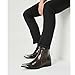 Men's Brown Western Ankle Boots with Pointed Toe Metal Toe Cap and Side Zipper Dress Boots for Business Wedding Party Fall Winter Fashion
