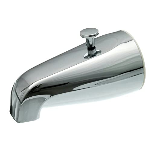 DANCO Replacement Tub Spout with Diverter, Chrome, 5-Inch, Fitting 1/2-Inch or 3/4-Inch IPS, 1-Set (80765) - Thumbnail 2